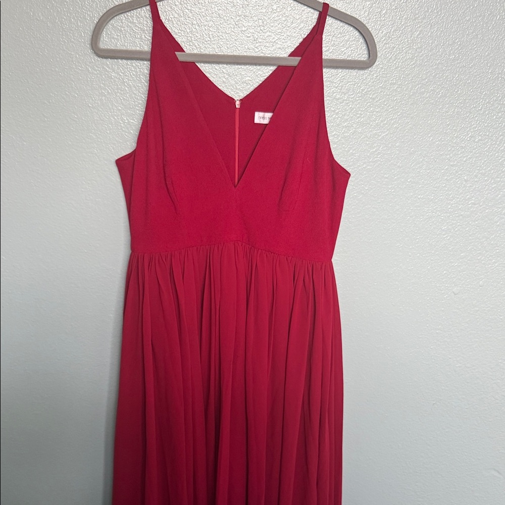 Dress the Population large Red Dress elegant floor length